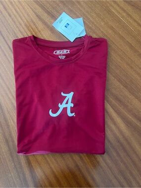 Men's Crimson Short-Sleeve Logo Tee - University A Emblem